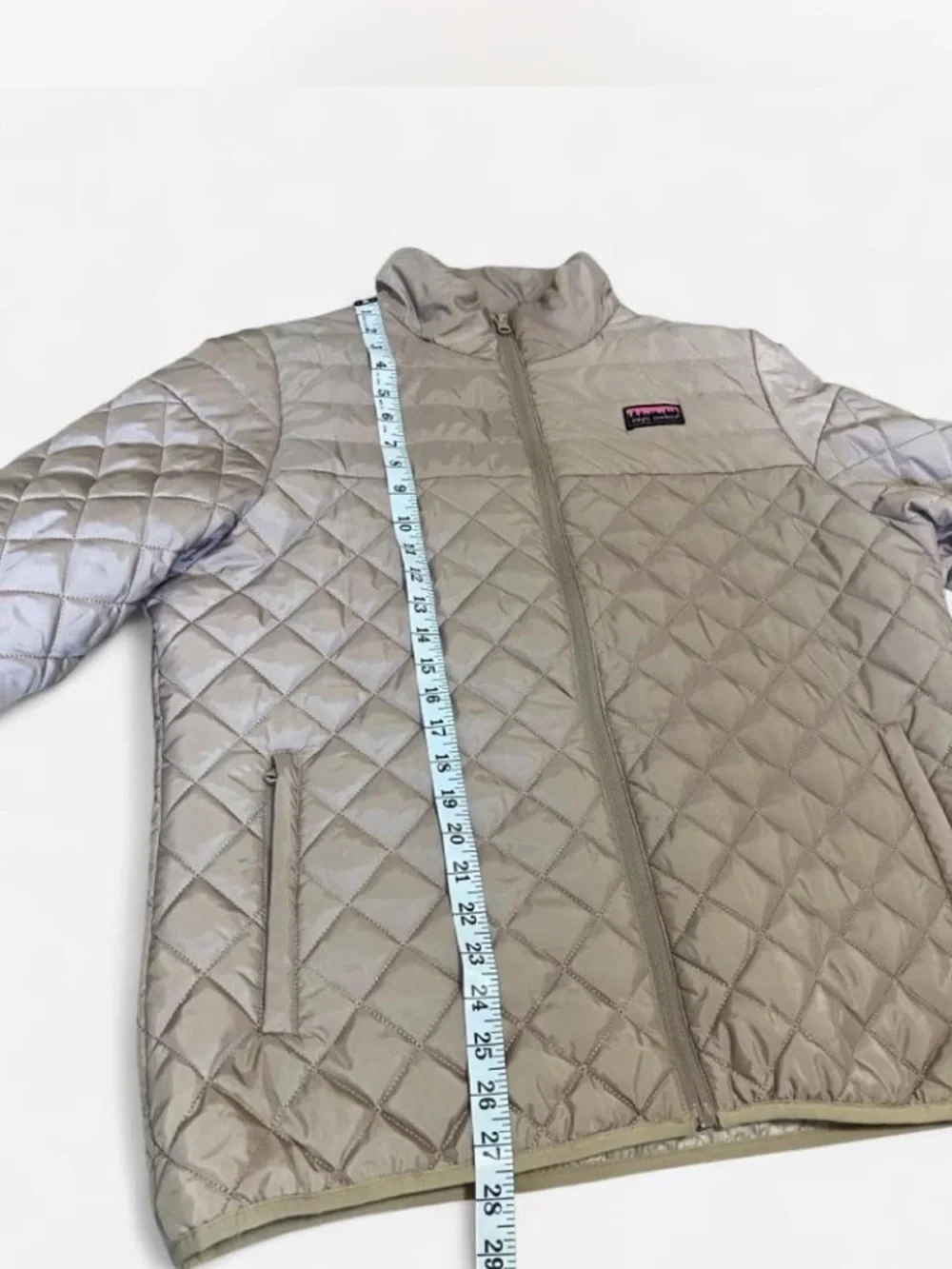 Simply Southern women’s coastal champagne Lightweight Quilted full zip size XXL